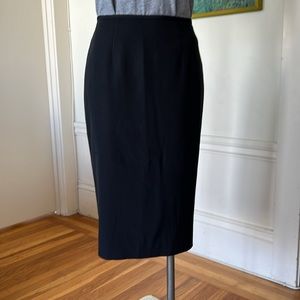 Banana Republic Black Satin Pencil Skirt, Size 10
